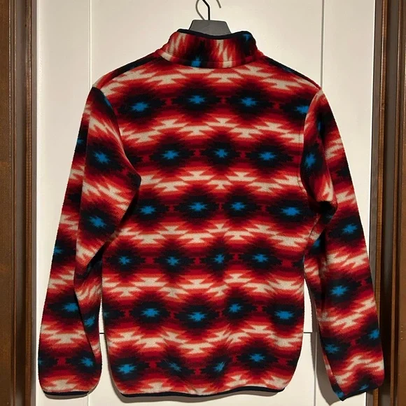Patagonia Synchilla Fleece Aztec Snap-T Pullover Sweater Size Small - Picture 6 of 8